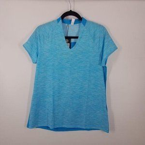 Under Armour blue fitted Heat Gear tshirt size Med